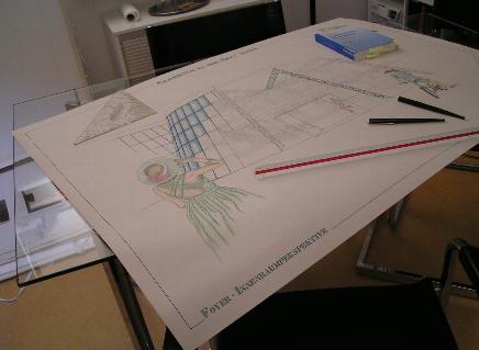 Bild eines Zeichentisches